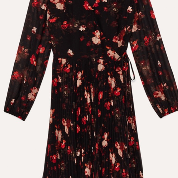 WILFRED FLORAL WRAP DRESS XS - Picture 2 of 3